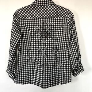 Stoned Gingham Button Down Shirt Y2K